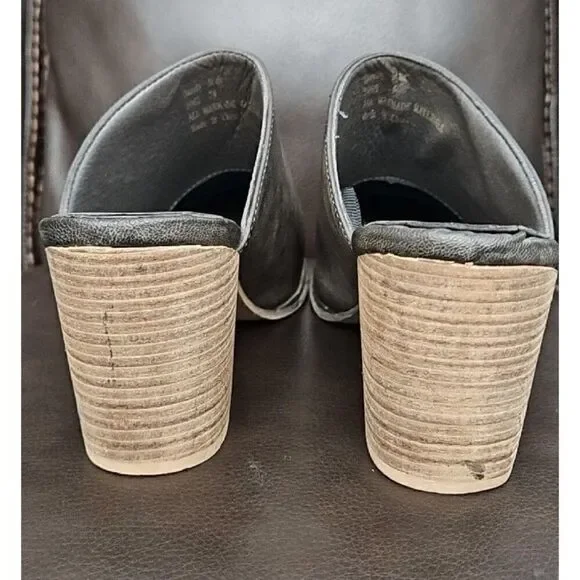 Seven 7 Dandy Mules Stacked Block Heel Slip-on Shoes Women's Size 7 - Picture 5 of 7